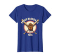 Proud Baseball Papa Dad T-Shirt - Aesthetic Graphic for Adults - T-Shirt, Sweatshirt, Hoodie