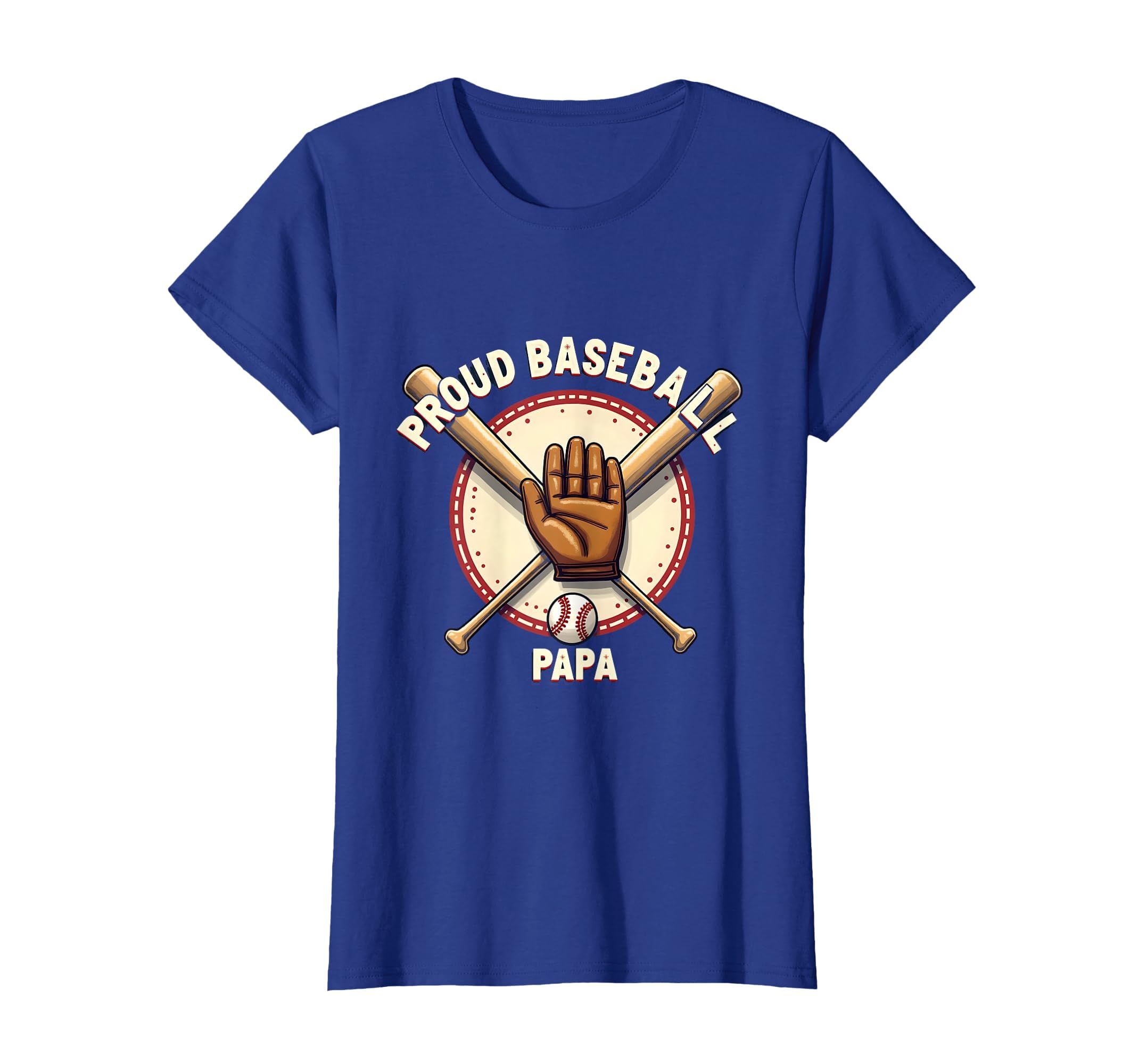 Proud Baseball Papa Dad T-Shirt - Aesthetic Graphic for Adults - T-Shirt, Sweatshirt, Hoodie