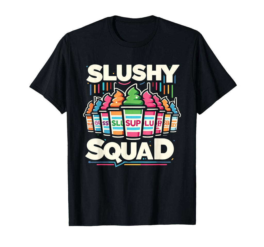 Slushy Squad Rainbow Line Up T-Shirt - Aesthetic Graphic Men Women - T-Shirt, Sweatshirt, Hoodie