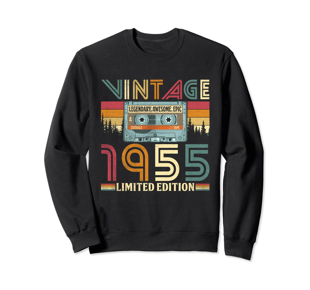1955 Funny 70Th Birthday Sweatshirt - Aesthetic Graphic for Adults - T-Shirt, Sweatshirt, Hoodie