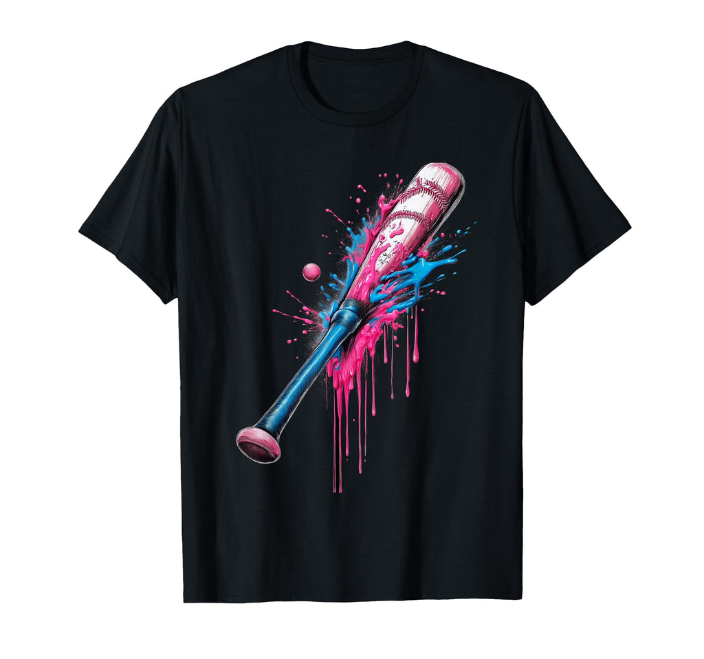 Baseball Bat Dripping Baseball Baseball Drip T-Shirt - Graphic Print Unisex - T-Shirt, Sweatshirt, Hoodie
