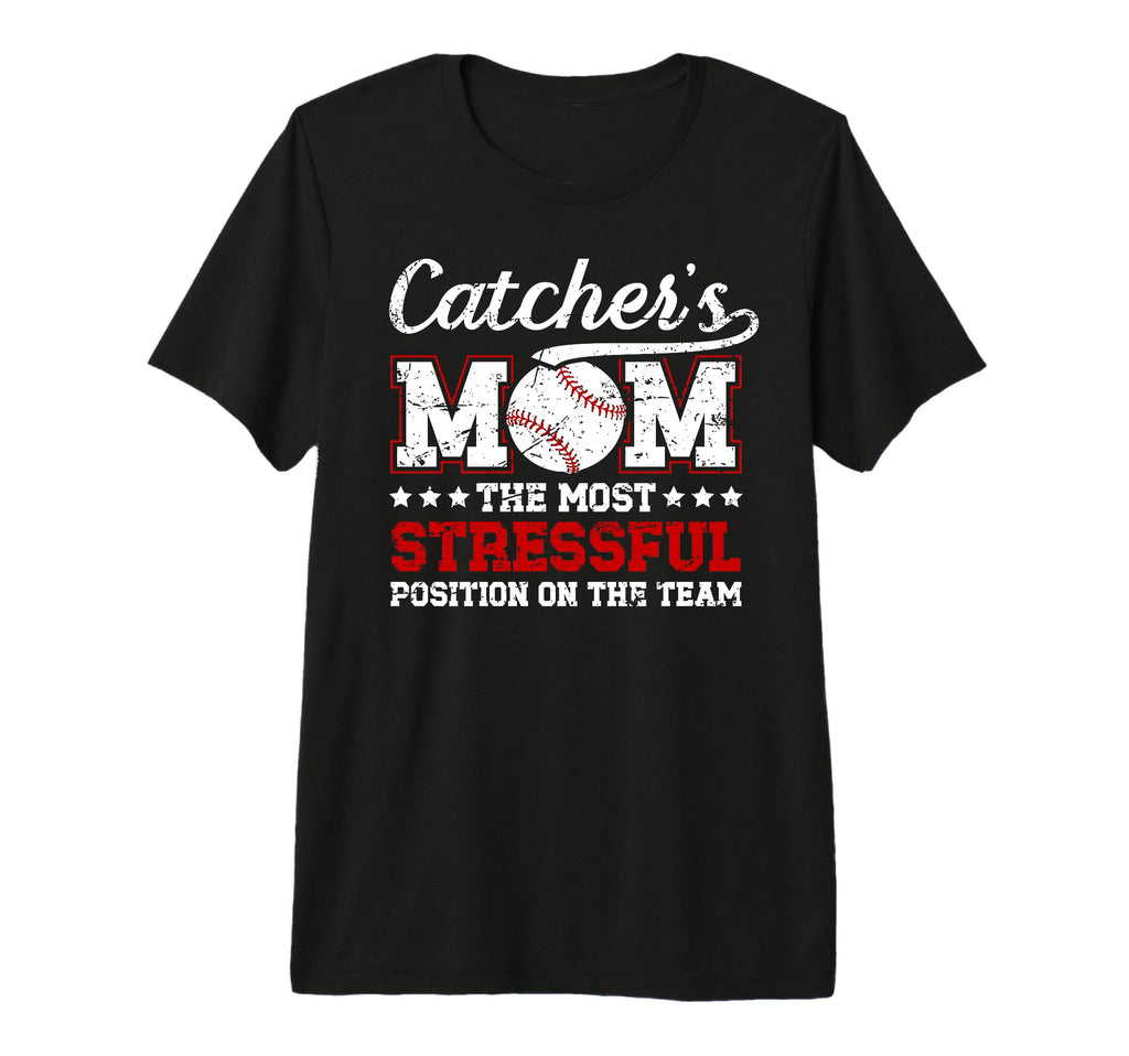 Catchers Mom Baseball Catcher Mom T-Shirt - Aesthetic Graphic Men Women - T-Shirt, Sweatshirt, Hoodie