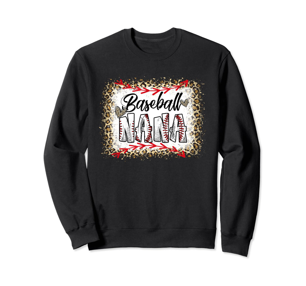 Funny Baseball Nana Leopard Sweatshirt - Streetwear Style for Adults - T-Shirt, Sweatshirt, Hoodie