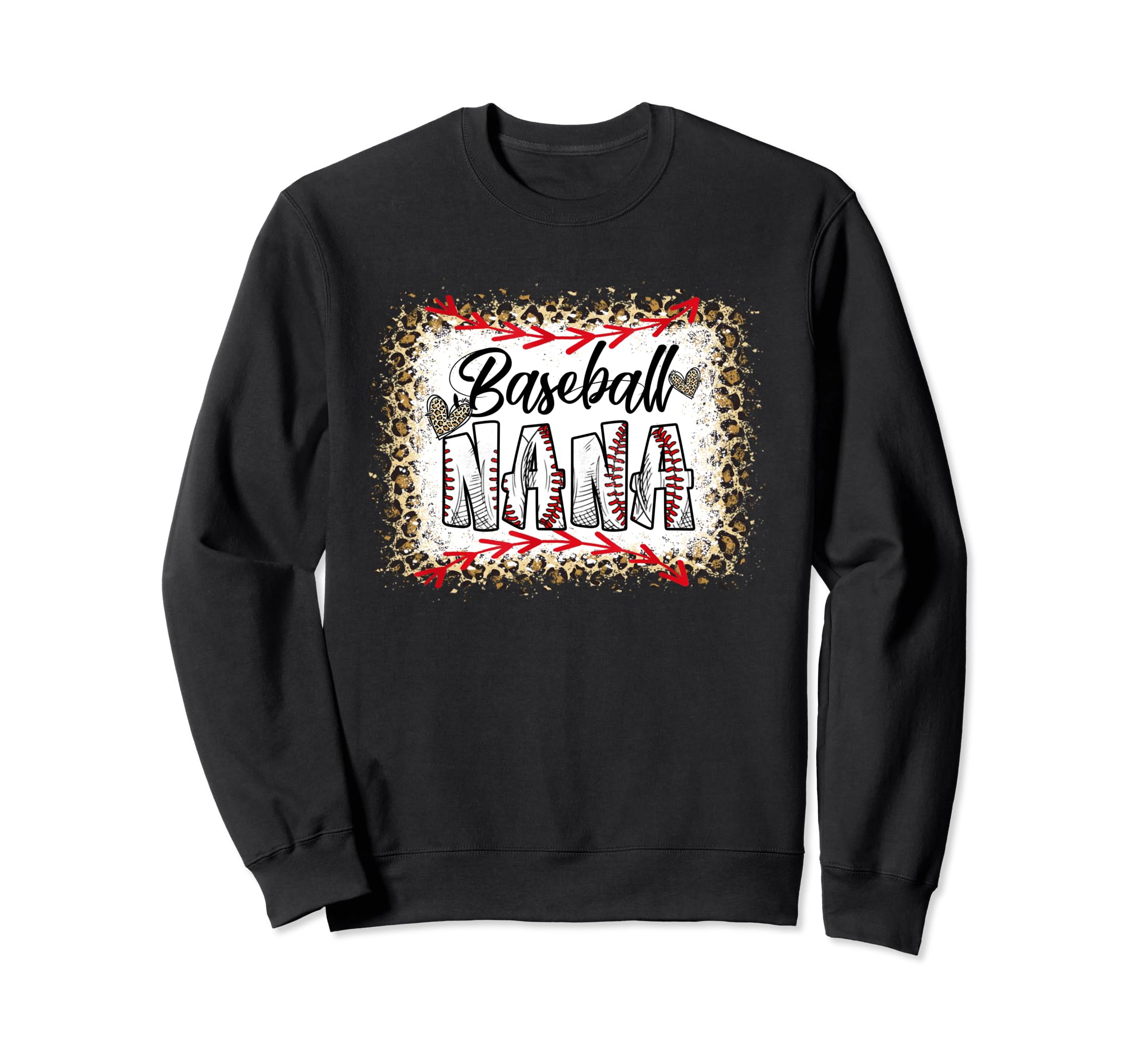 Funny Baseball Nana Leopard Sweatshirt - Streetwear Style for Adults - T-Shirt, Sweatshirt, Hoodie