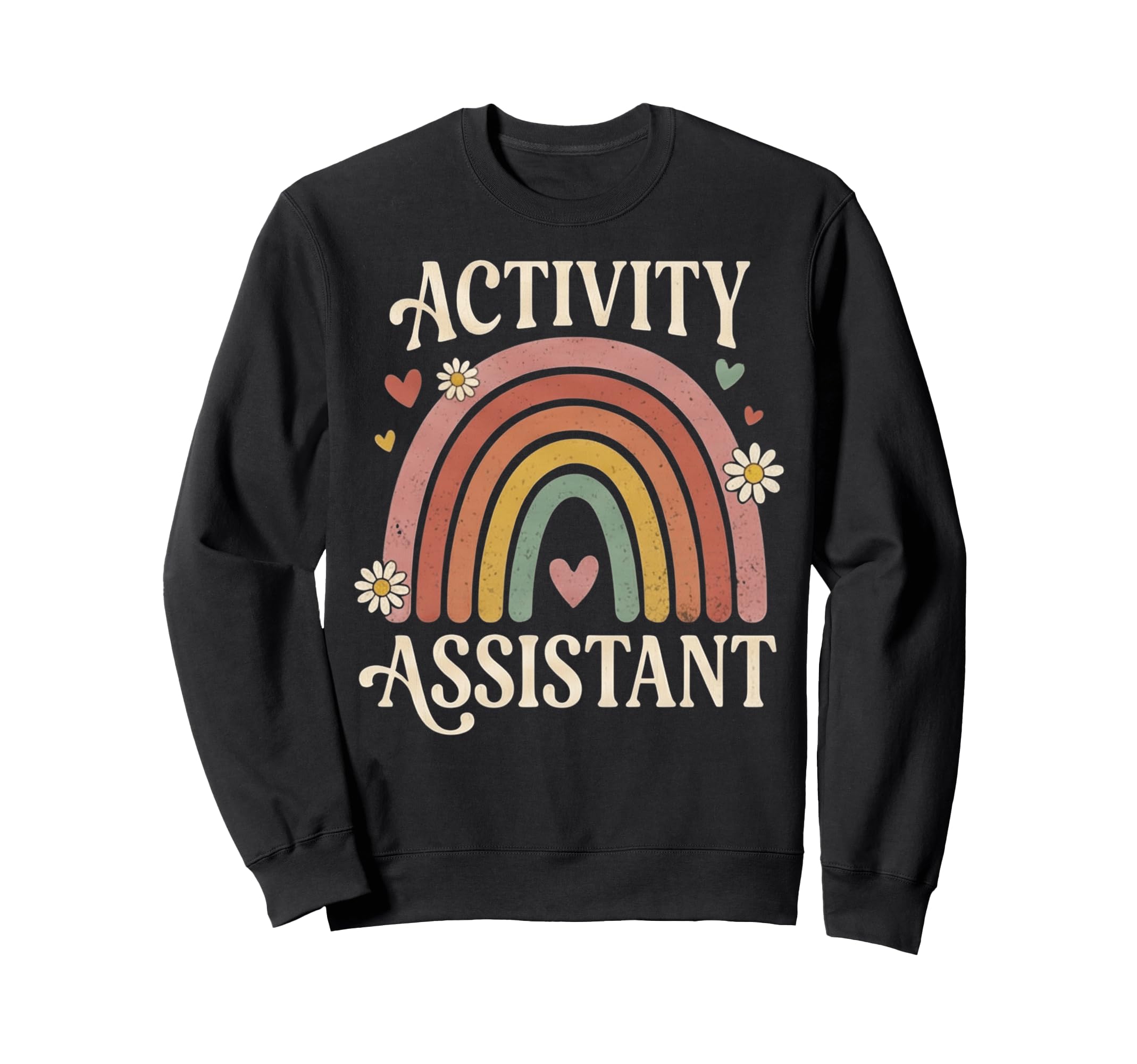 Activity Assistant Rainbow Boho Sweatshirt - Minimalist Print Men Women - T-Shirt, Sweatshirt, Hoodie