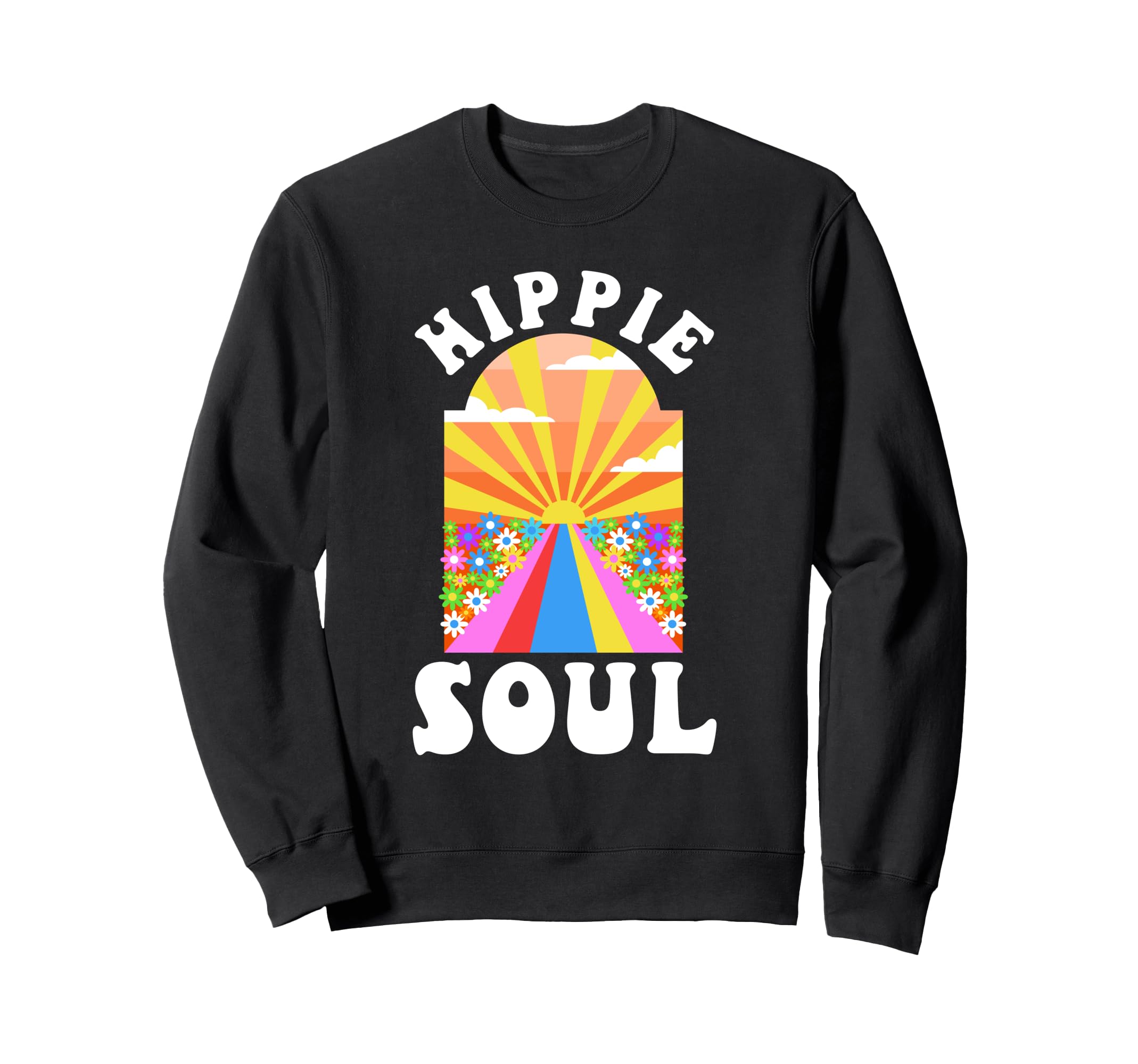 Groovy Hippie Music Peace Love Hoodie - Casual Everyday Wear for Adults - T-Shirt, Sweatshirt, Hoodie