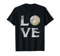 I Love Baseball Ball Softball Gift Mom T-Shirt - Custom Art Print Unisex - T-Shirt, Sweatshirt, Hoodie