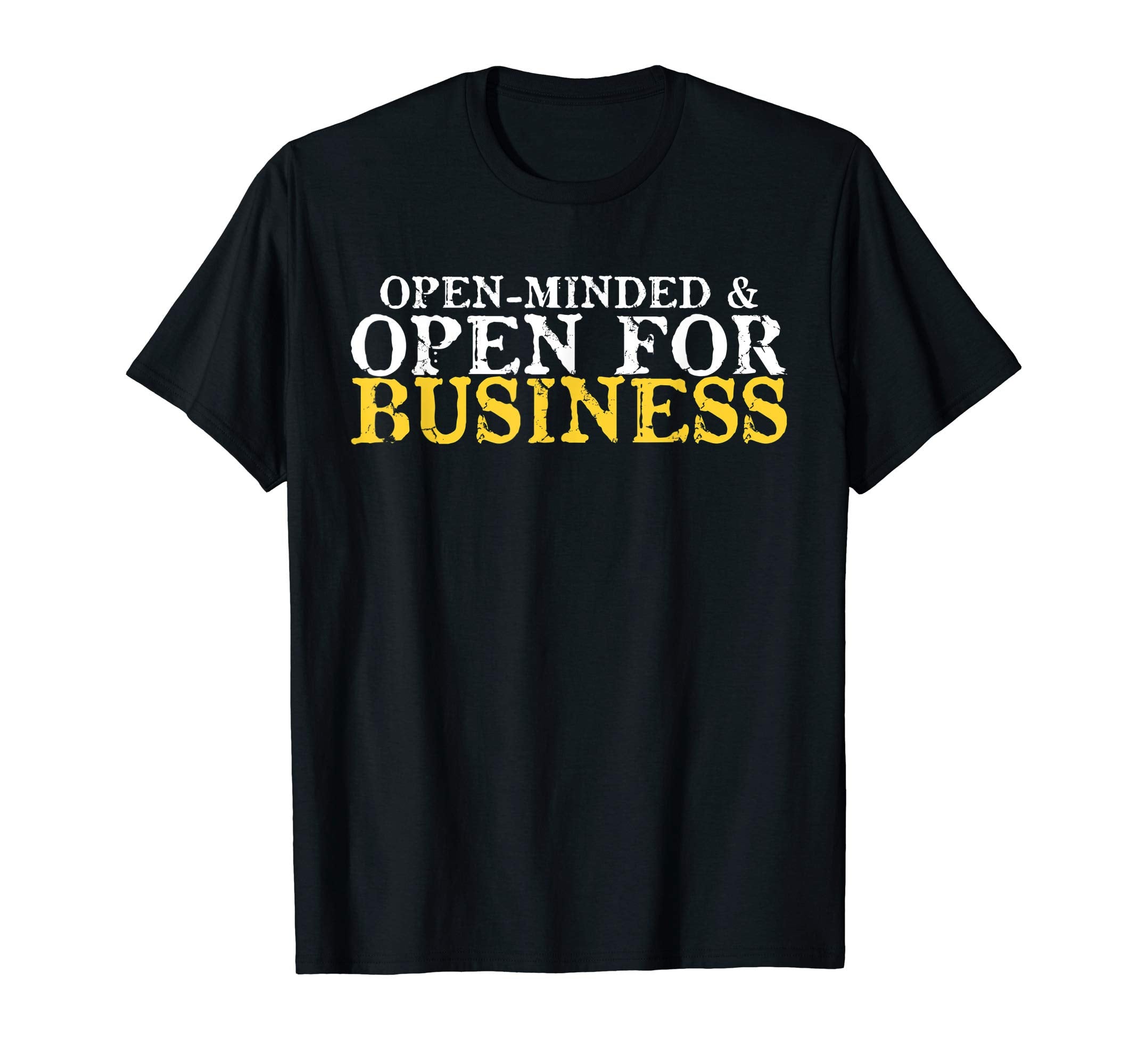 Distressed Libertarian Open Minded T-Shirt - Custom Art Print Men Women - T-Shirt, Sweatshirt, Hoodie