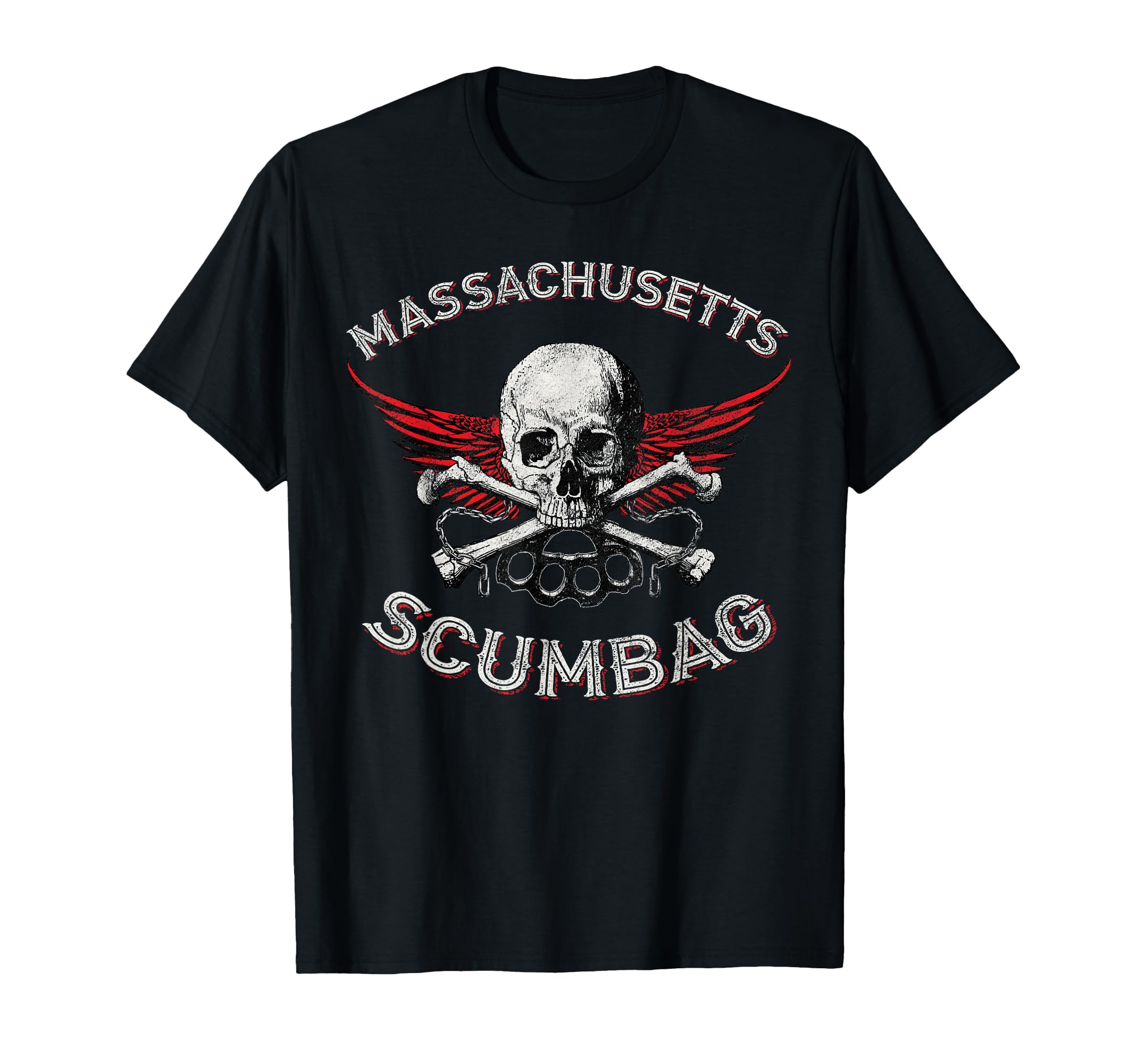 Funny Massachusetts Scumbag Distressed T-Shirt - Trendy Graphic Men Women - T-Shirt, Sweatshirt, Hoodie