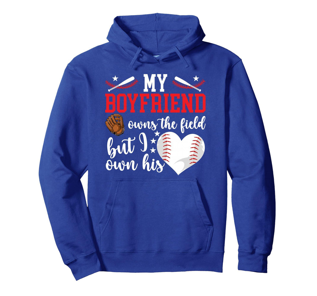 My Boyfriend Baseball Girlfriend Baseball Hoodie - Unique Graphic Unisex - T-Shirt, Sweatshirt, Hoodie
