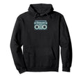 80S Boombox Neon Silhouette Hoodie - Streetwear Style Unisex - T-Shirt, Sweatshirt, Hoodie