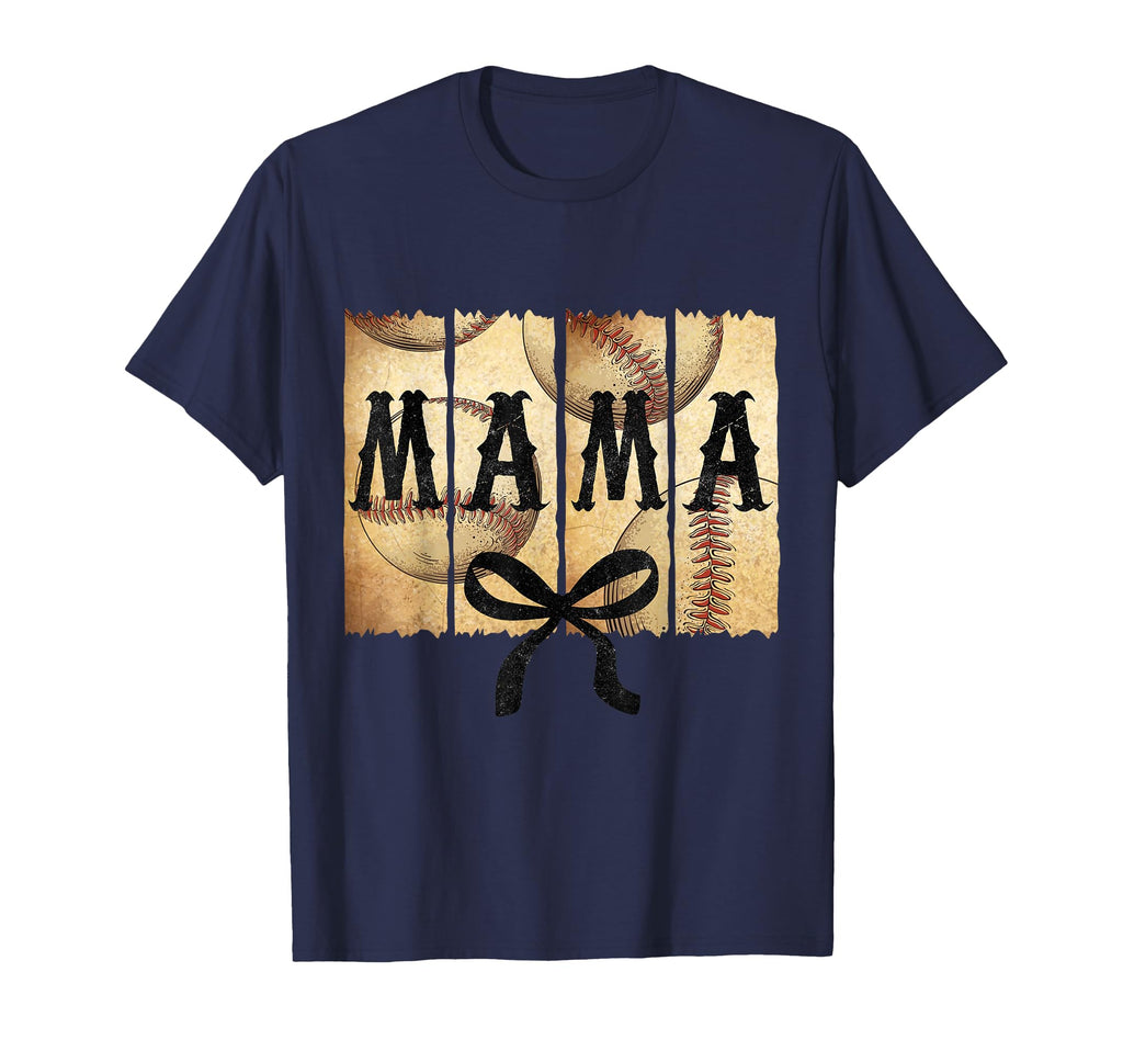 Baseball Mama Coquette Bow Softball T-Shirt - Unique Graphic for Adults - T-Shirt, Sweatshirt, Hoodie