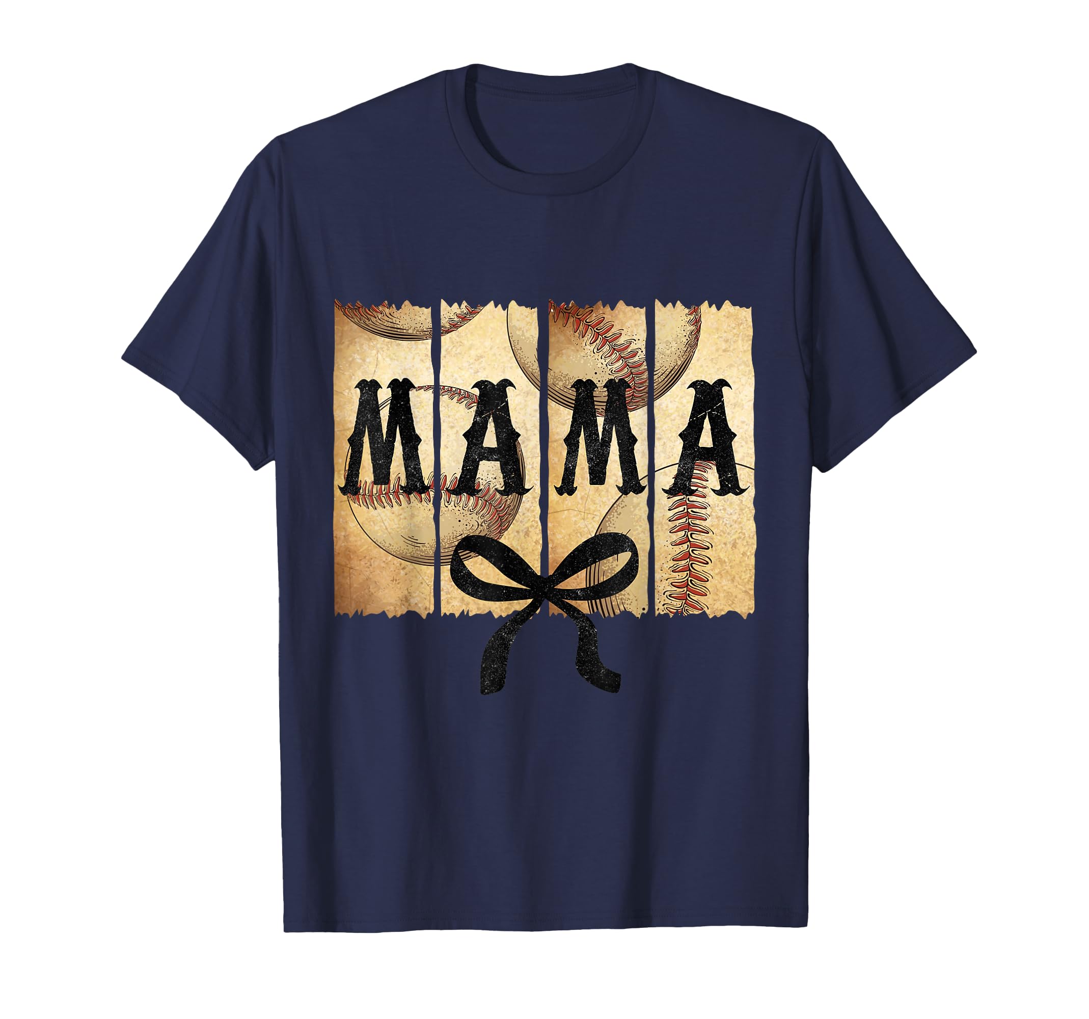 Baseball Mama Coquette Bow Softball T-Shirt - Unique Graphic for Adults - T-Shirt, Sweatshirt, Hoodie