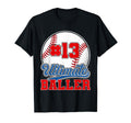 Baseball Baller Player Number 13 Mom T-Shirt - Minimalist Print Men Women - T-Shirt, Sweatshirt, Hoodie