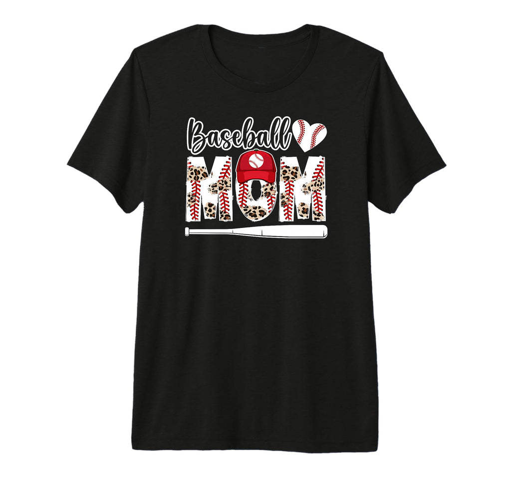 Baseball Mom Baseball Player Mom Leopard T-Shirt - Streetwear Style Unisex - T-Shirt, Sweatshirt, Hoodie