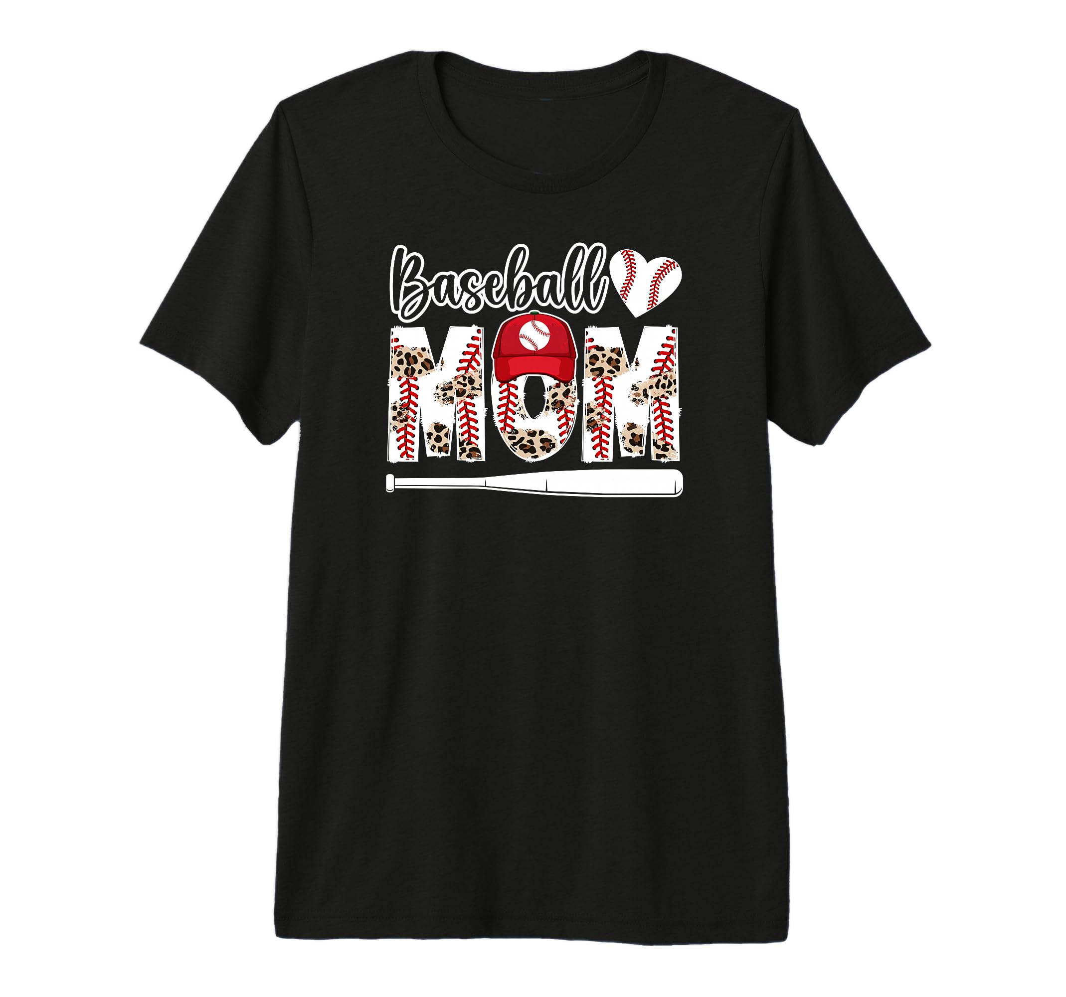 Baseball Mom Baseball Player Mom Leopard T-Shirt - Streetwear Style Unisex - T-Shirt, Sweatshirt, Hoodie
