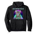 80S Vaporwave Aesthetic Unimpressed Cat Hoodie - Novelty Apparel for Adults - T-Shirt, Sweatshirt, Hoodie