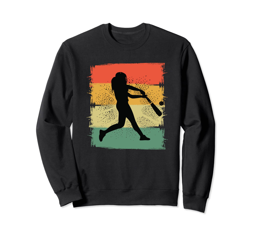 Softball Baseball Distressed Sweatshirt - Trendy Graphic Unisex - T-Shirt, Sweatshirt, Hoodie