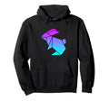 Rabbit Origami Vaporwave Aesthetic Hoodie - Streetwear Style for Adults - T-Shirt, Sweatshirt, Hoodie