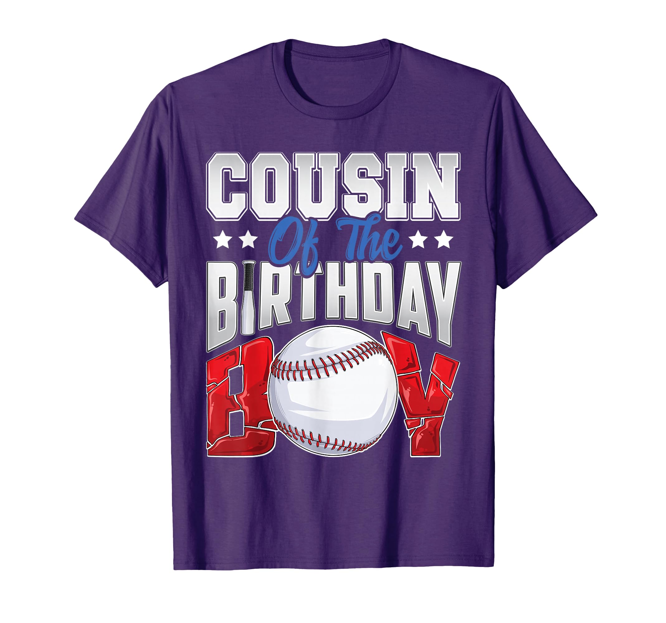Cousin Baseball Birthday Family Baller T-Shirt - Trendy Graphic for Adults - T-Shirt, Sweatshirt, Hoodie