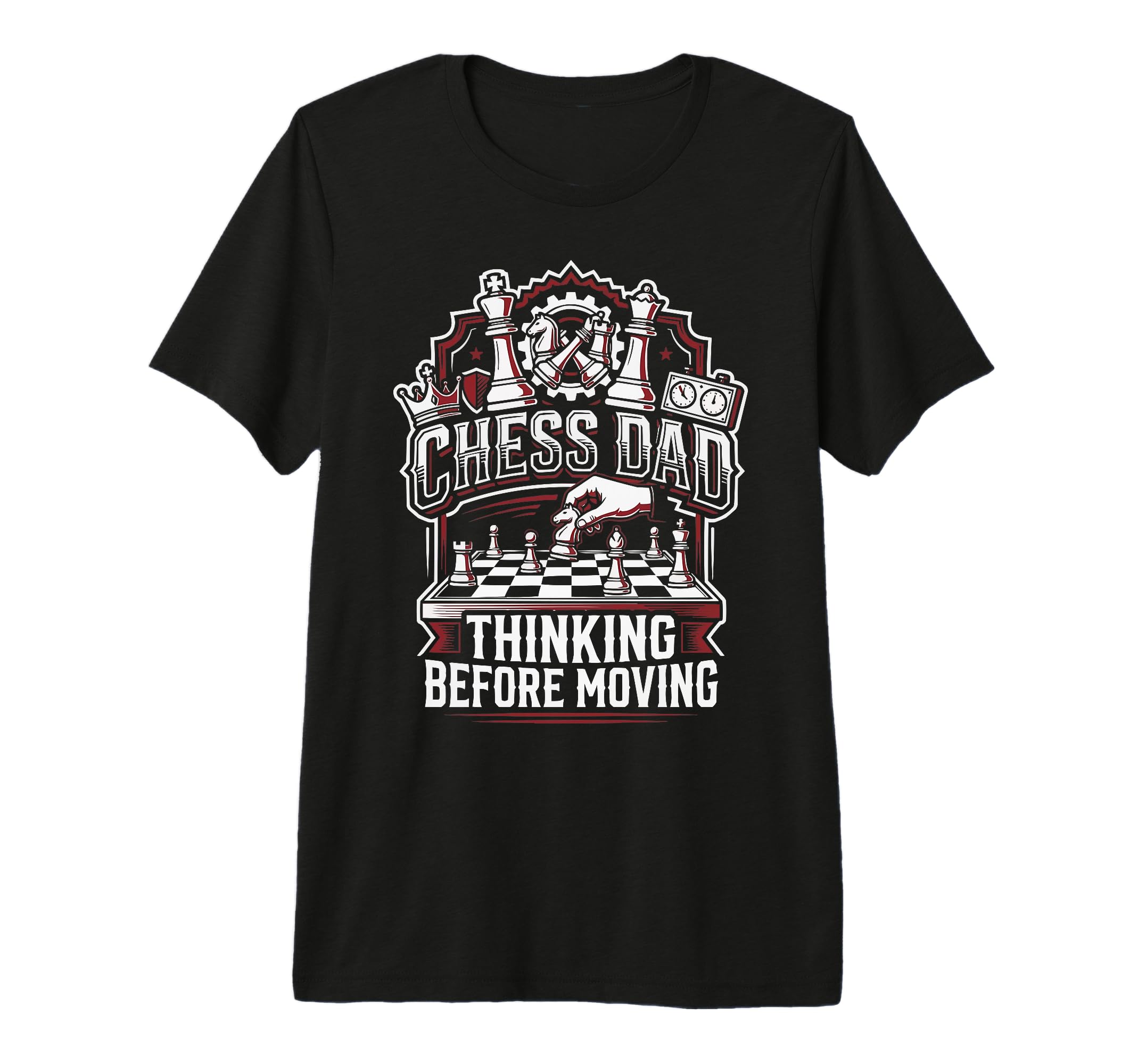 Chess Dad Board Game Daddy Checkmate T-Shirt - Custom Art Print Men Women - T-Shirt, Sweatshirt, Hoodie