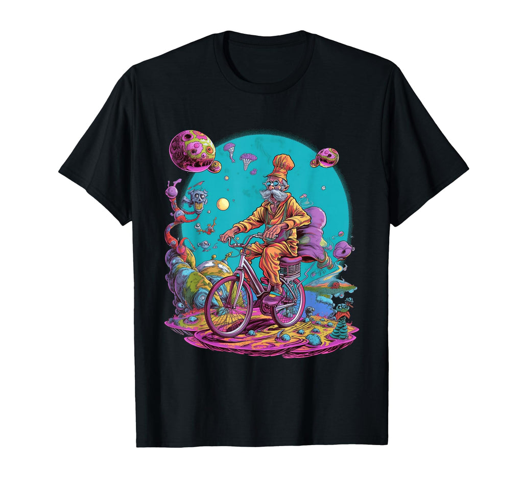 Bicycle Day Hofmann Trip Psychedelic T-Shirt - Custom Art Print Men Women - T-Shirt, Sweatshirt, Hoodie