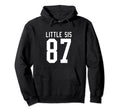 Number 87 Little Sis Biggest Fan Football Hoodie - Graphic Print Men Women - T-Shirt, Sweatshirt, Hoodie