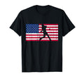 Baseball 4Th July American Flag Usa T-Shirt - Unique Graphic for Adults - T-Shirt, Sweatshirt, Hoodie