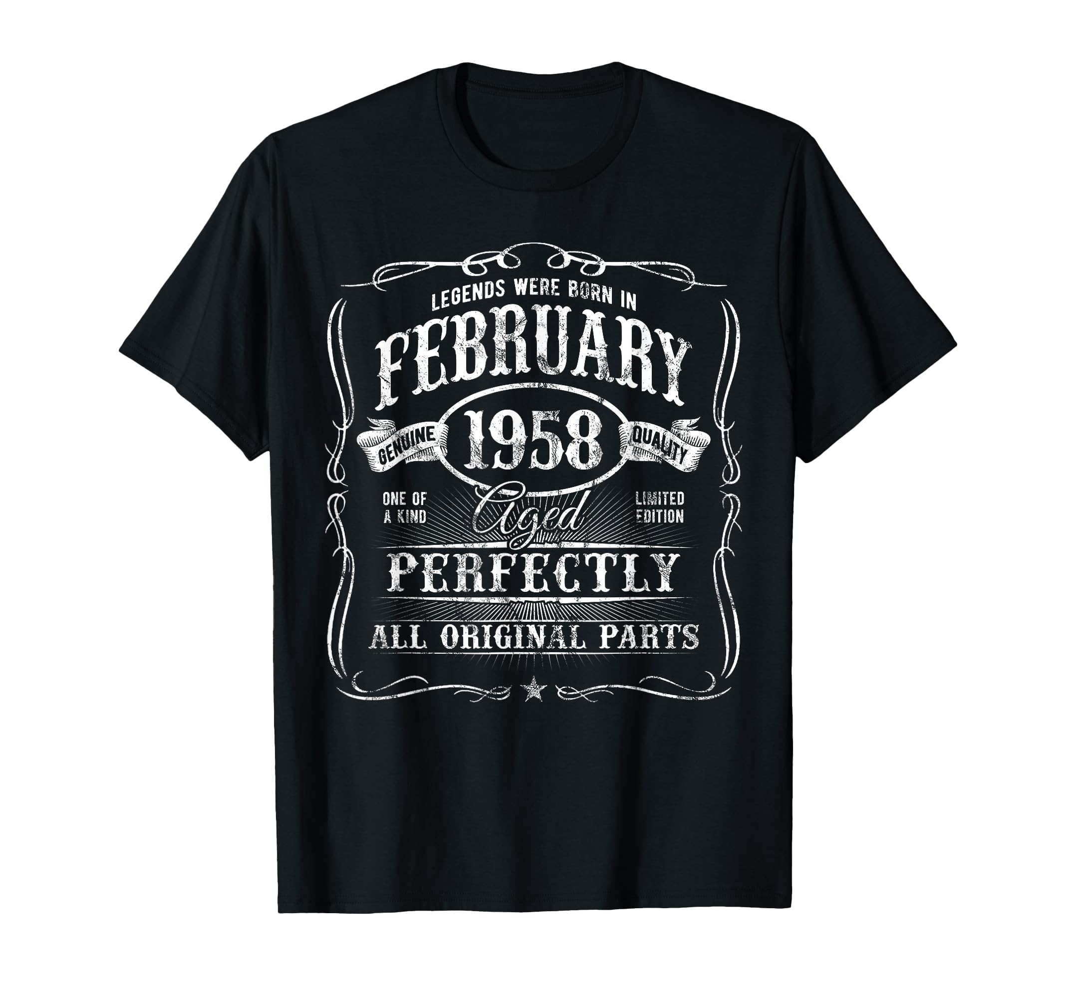 Born February 1958 68Th Birthday T-Shirt - Streetwear Style Men Women - T-Shirt, Sweatshirt, Hoodie