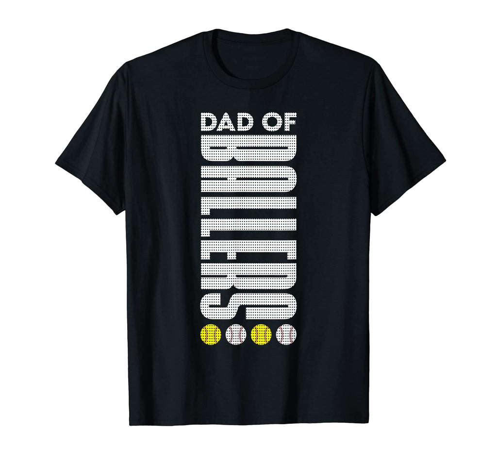 Dad Ballers Dad Baseball And Softball T-Shirt - Novelty Apparel for Adults - T-Shirt, Sweatshirt, Hoodie