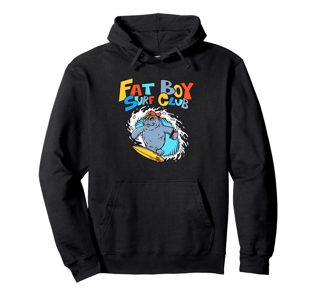 Fat Surf Club Hoodie - Trendy Graphic for Adults - T-Shirt, Sweatshirt, Hoodie