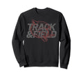 Track Field Cheetah Distressed Sweatshirt - Fun Novelty Design Unisex - T-Shirt, Sweatshirt, Hoodie
