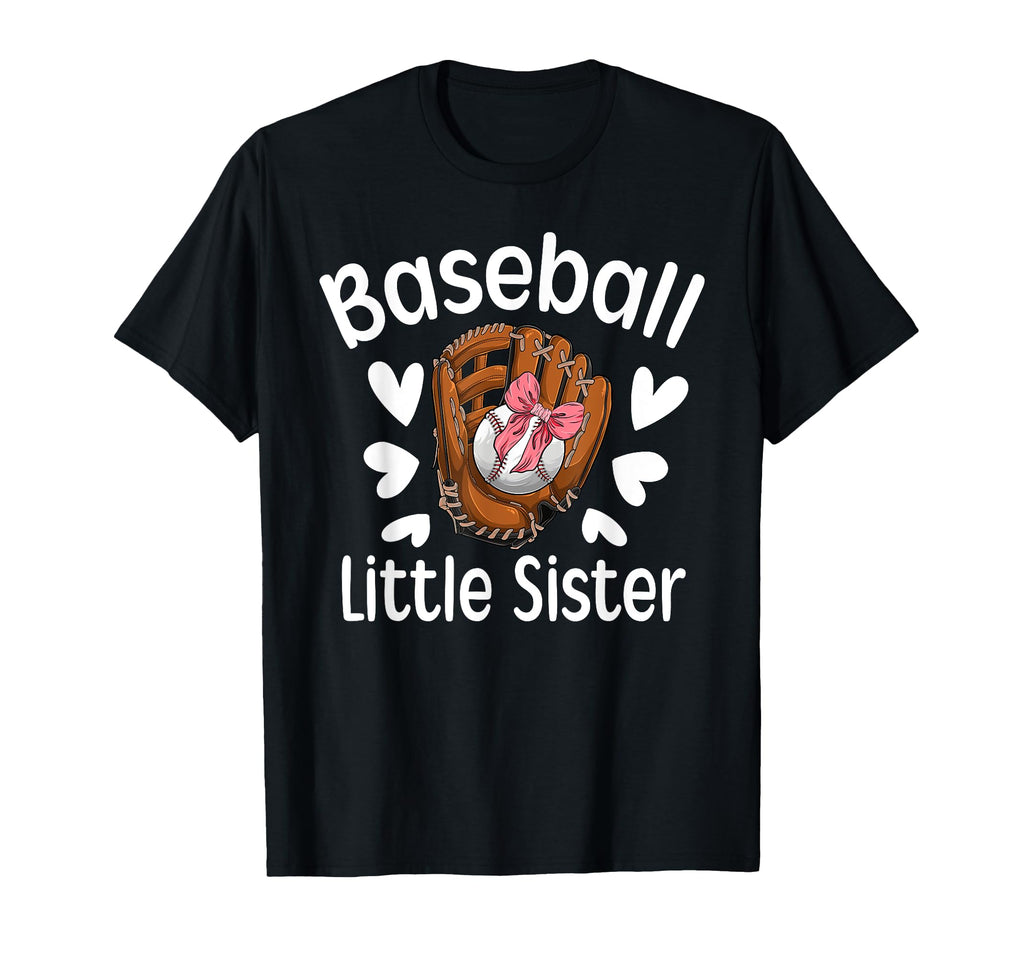Baseball Little Sister Baseball Player T-Shirt - Trendy Graphic for Adults - T-Shirt, Sweatshirt, Hoodie