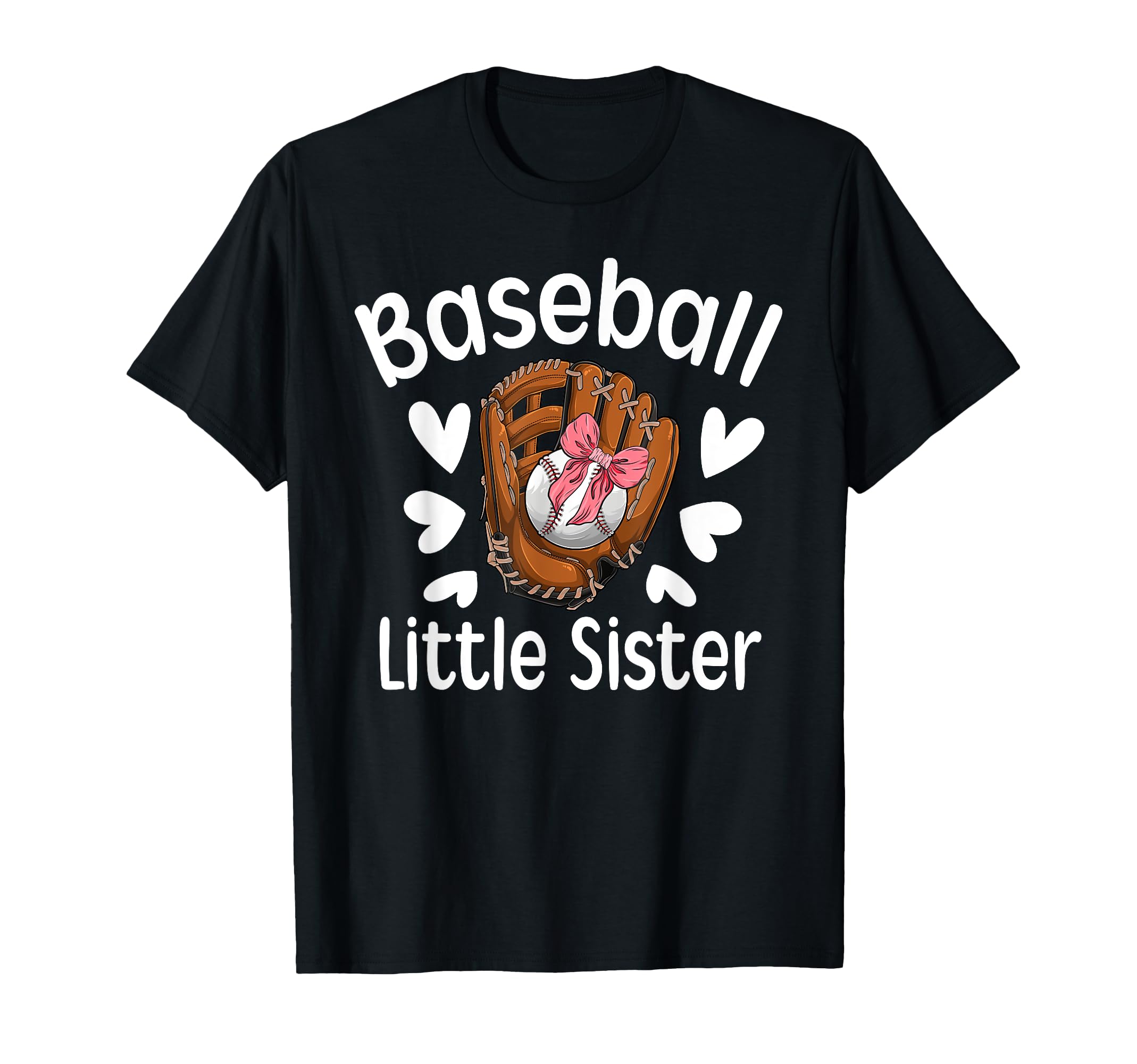 Baseball Little Sister Baseball Player T-Shirt - Trendy Graphic for Adults - T-Shirt, Sweatshirt, Hoodie