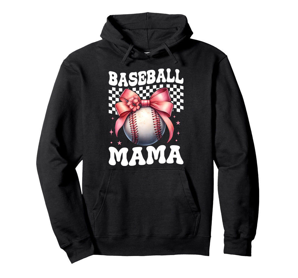Baseball Mama Baseball Mom Mothers Day Hoodie - Graphic Print Men Women - T-Shirt, Sweatshirt, Hoodie