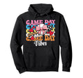 Game Day Vibes Coquette Bow Softball Mama Hoodie - Graphic Print Men Women - T-Shirt, Sweatshirt, Hoodie