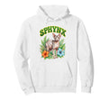 Sphynx Groovy Floral Sphynx Watercolor Hoodie - Aesthetic Graphic Unisex - T-Shirt, Sweatshirt, Hoodie