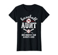 Womens Baseball Aunt Biggest Fan T-Shirt - Trendy Graphic Unisex - T-Shirt, Sweatshirt, Hoodie