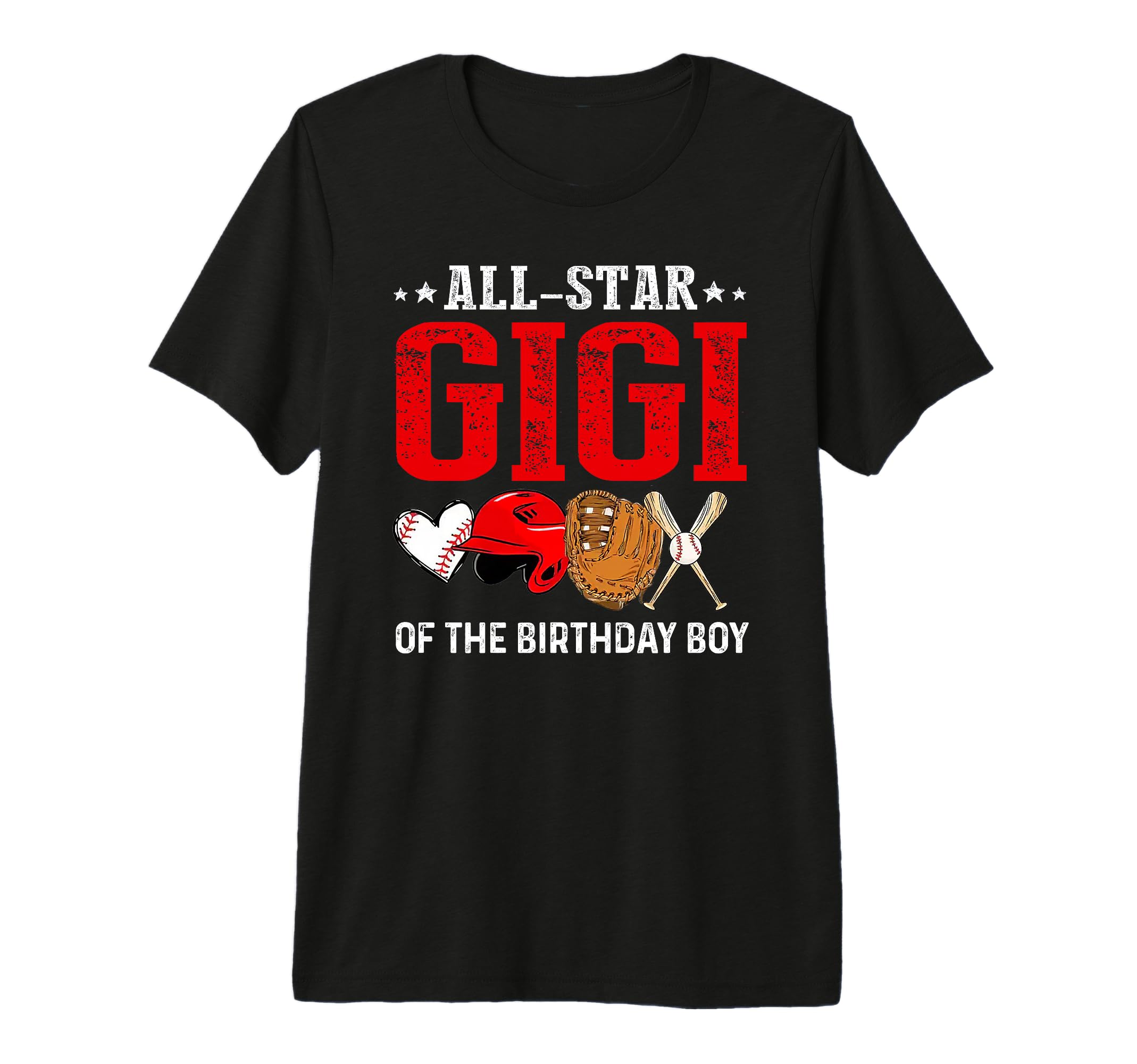 All Star Gigi Birthday Baseball Grandma T-Shirt - Novelty Apparel Unisex - T-Shirt, Sweatshirt, Hoodie