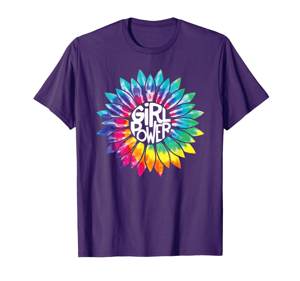 Power Flower Tie Dye Hippie Female T-Shirt - Streetwear Style Unisex - T-Shirt, Sweatshirt, Hoodie