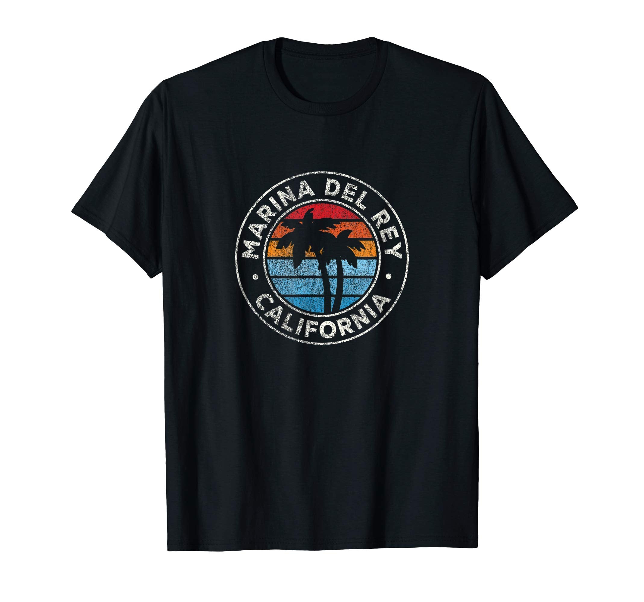 Marina Del Rey California Ca 70S T-Shirt - Aesthetic Graphic Men Women - T-Shirt, Sweatshirt, Hoodie