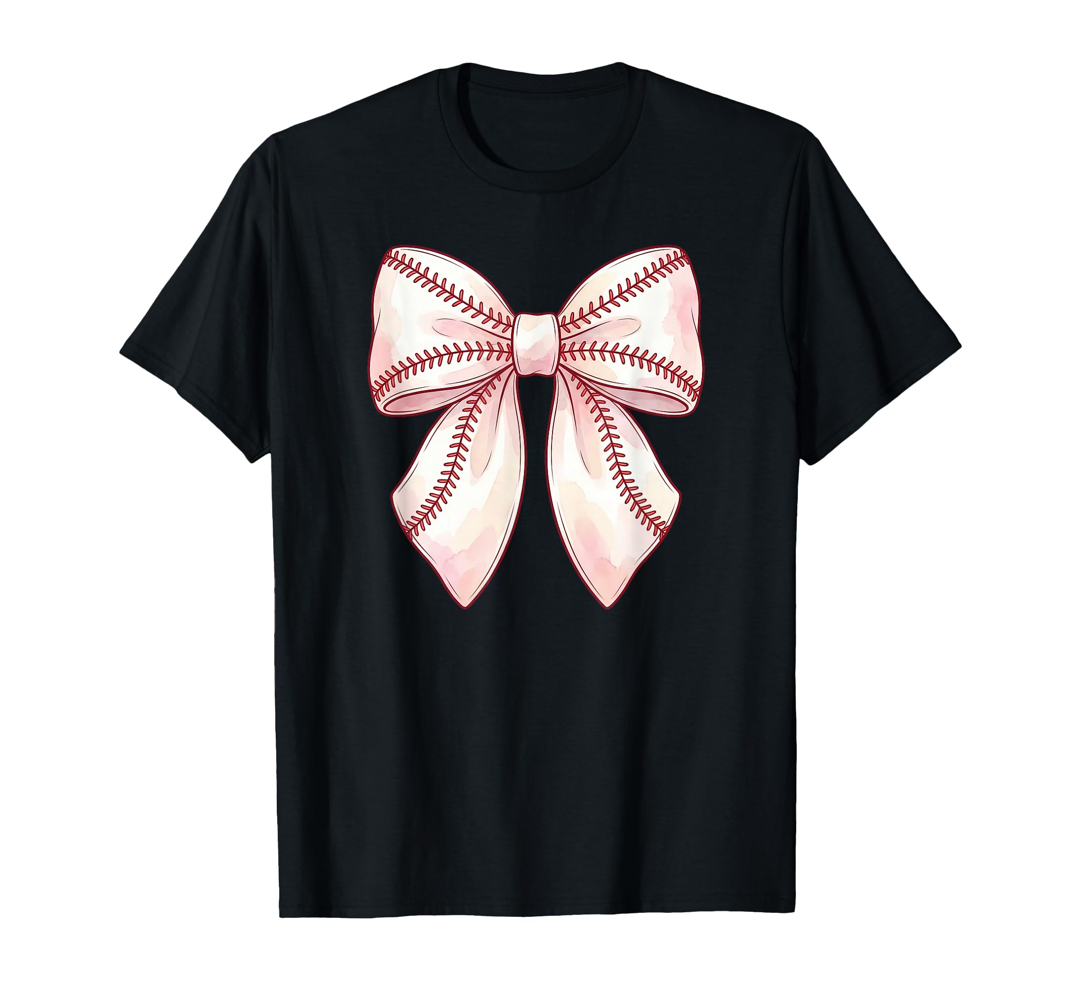 Baseball Coquette Bow T-Shirt - Minimalist Print Men Women - T-Shirt, Sweatshirt, Hoodie