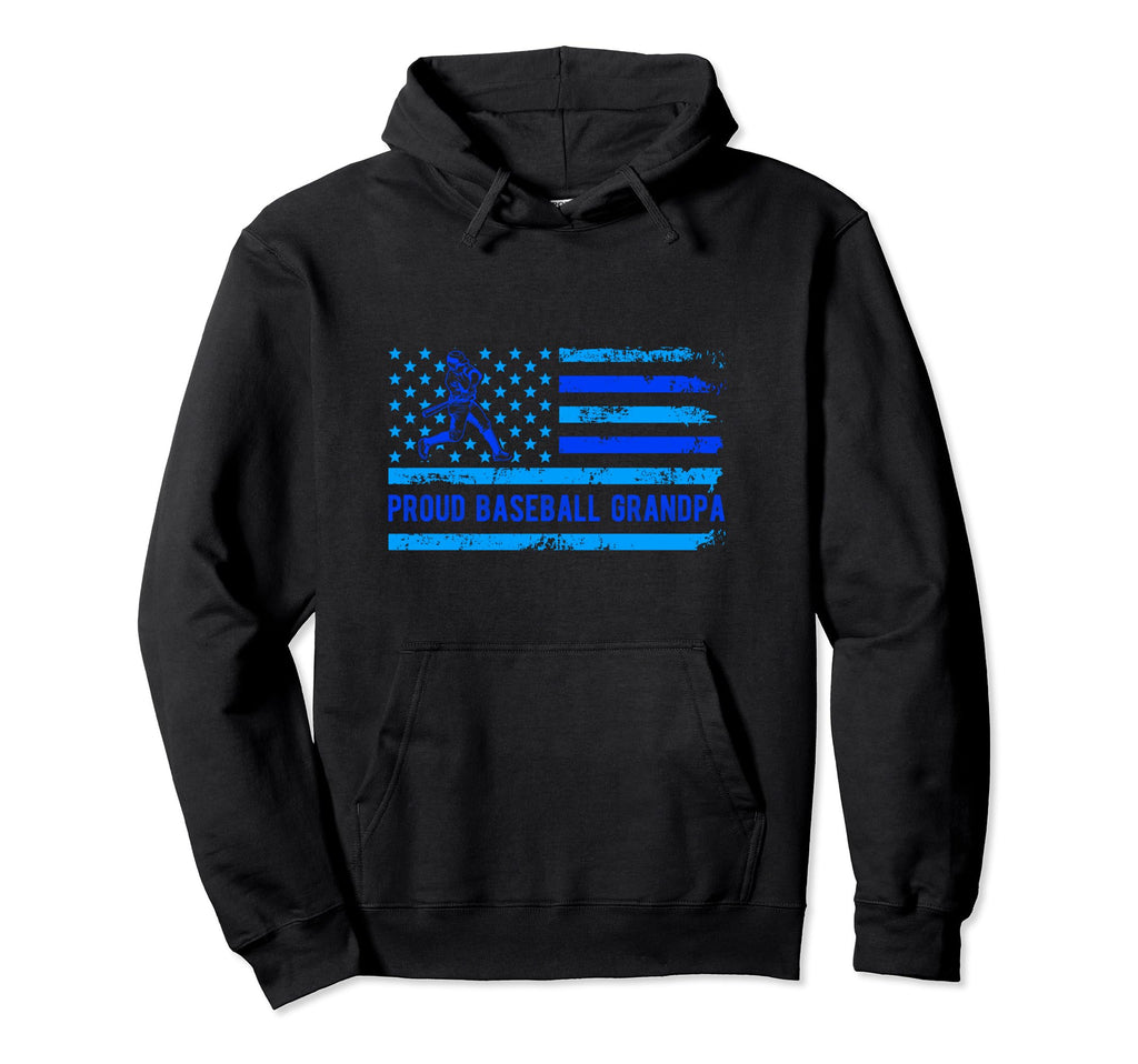 Proud Baseball Grandpa Family Team Coach Hoodie - Trendy Graphic Unisex - T-Shirt, Sweatshirt, Hoodie