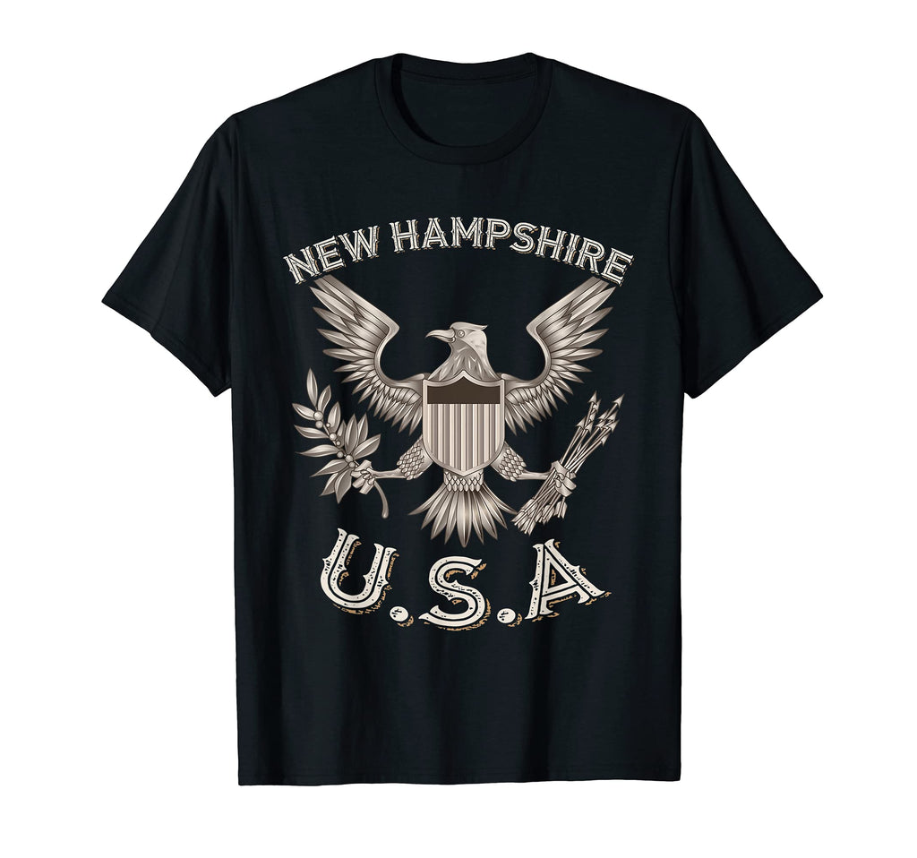 New Hampshire Usa Patriot Eagle T-Shirt - Unique Graphic Men Women - T-Shirt, Sweatshirt, Hoodie