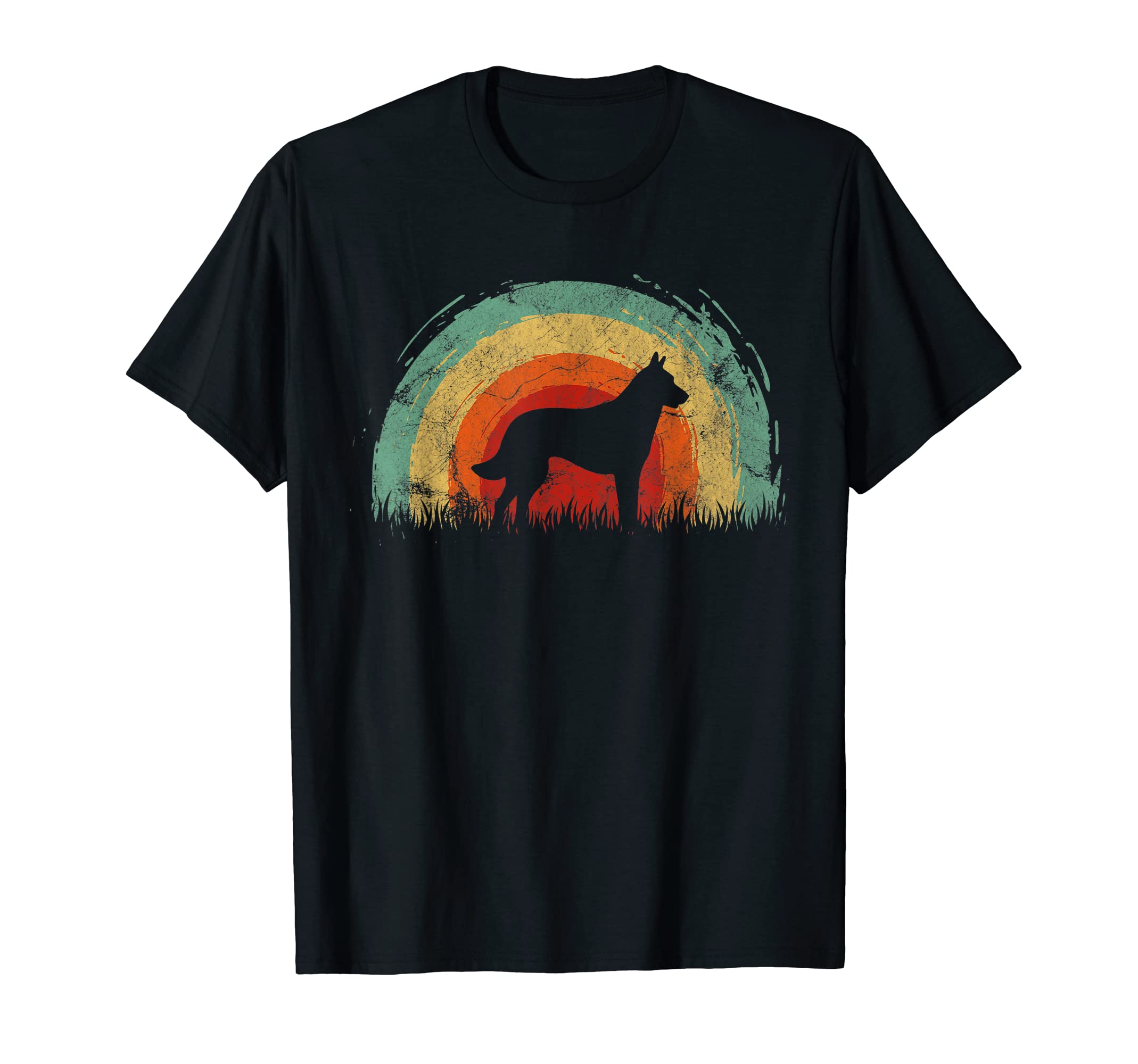 Belgian Malinois Rainbow Dog T-Shirt - Minimalist Print Men Women - T-Shirt, Sweatshirt, Hoodie