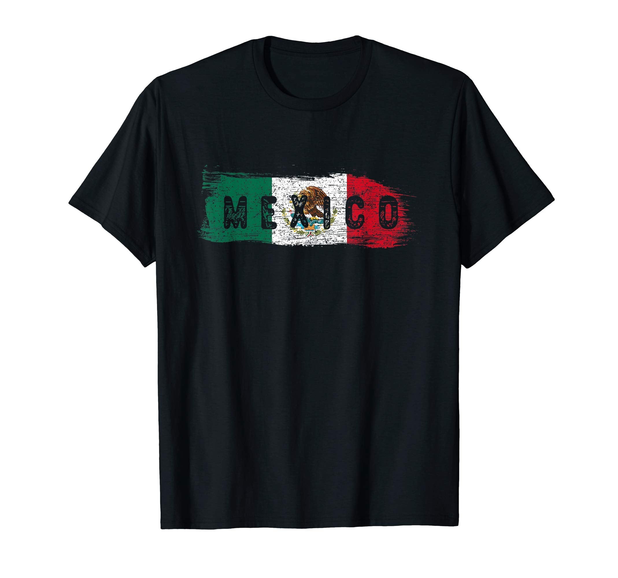 Mexico Distressed Mexican Flag Latino T-Shirt - Graphic Print Unisex - T-Shirt, Sweatshirt, Hoodie