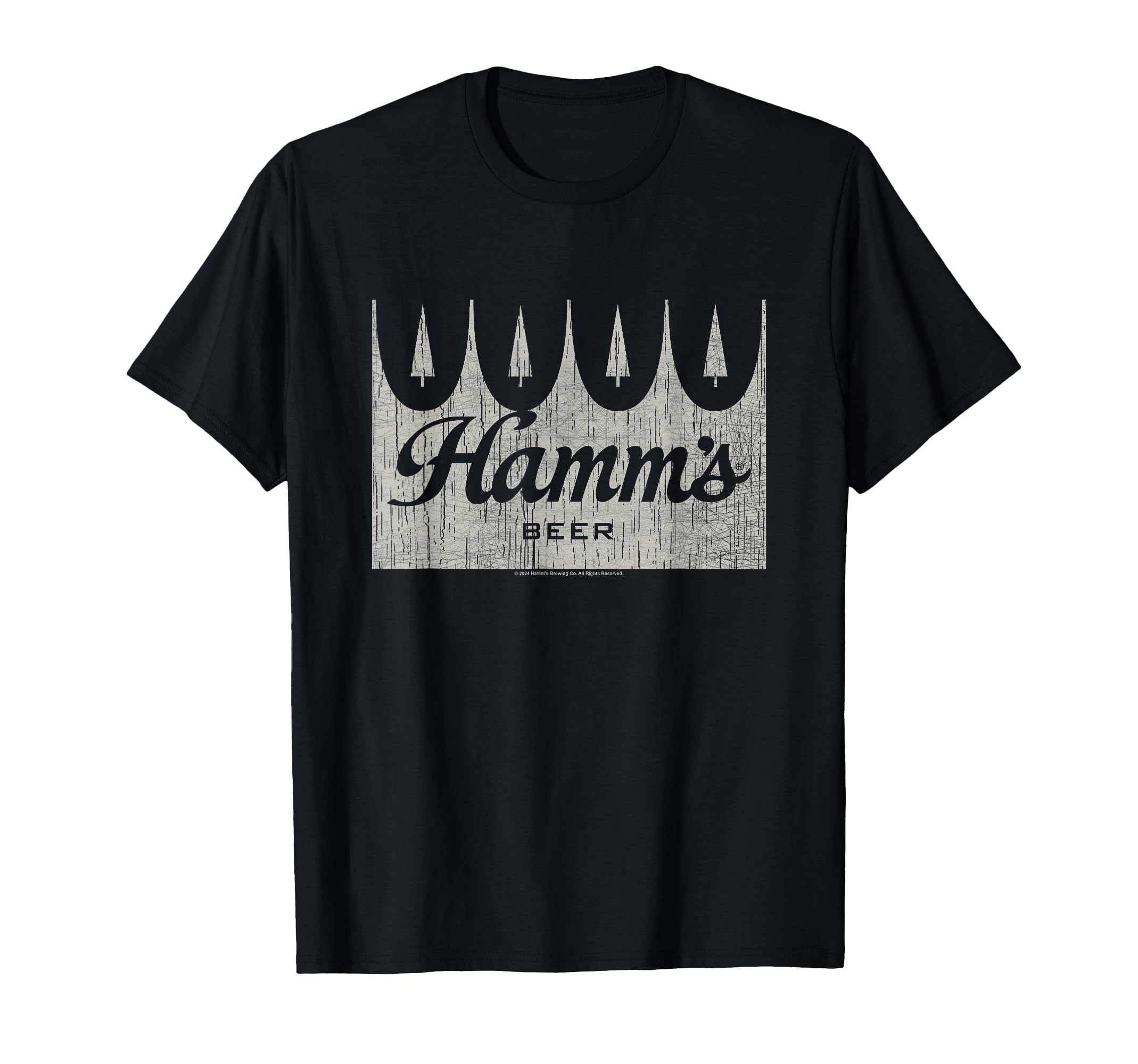 Hamms Distressed Wooden Sign Beer Badge T-Shirt - Trendy Graphic Men Women - T-Shirt, Sweatshirt, Hoodie