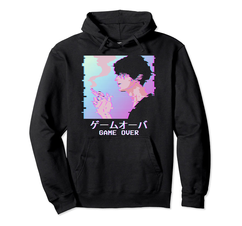 Japanese Vaporwave Aesthetic Anime Lofi Hoodie - Aesthetic Graphic Unisex - T-Shirt, Sweatshirt, Hoodie