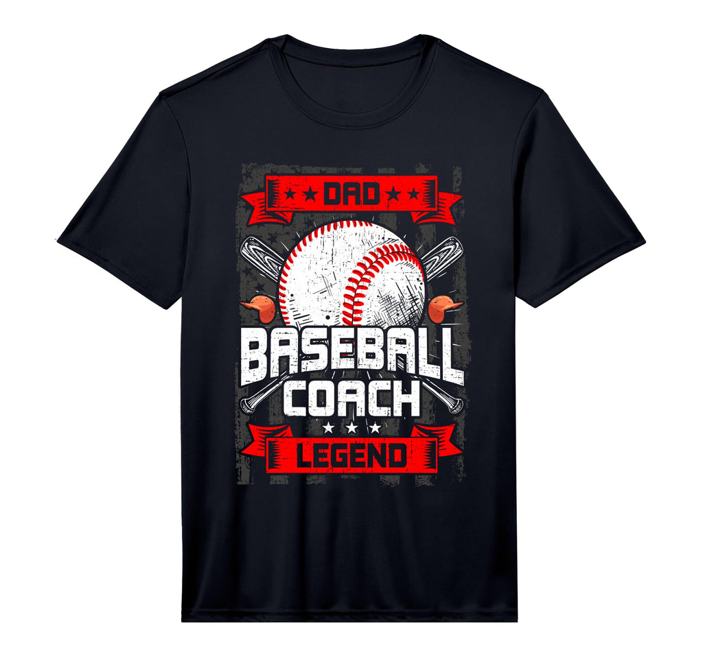 Mens Dad Baseball Coach Legend T-Shirt - Novelty Apparel for Adults - T-Shirt, Sweatshirt, Hoodie
