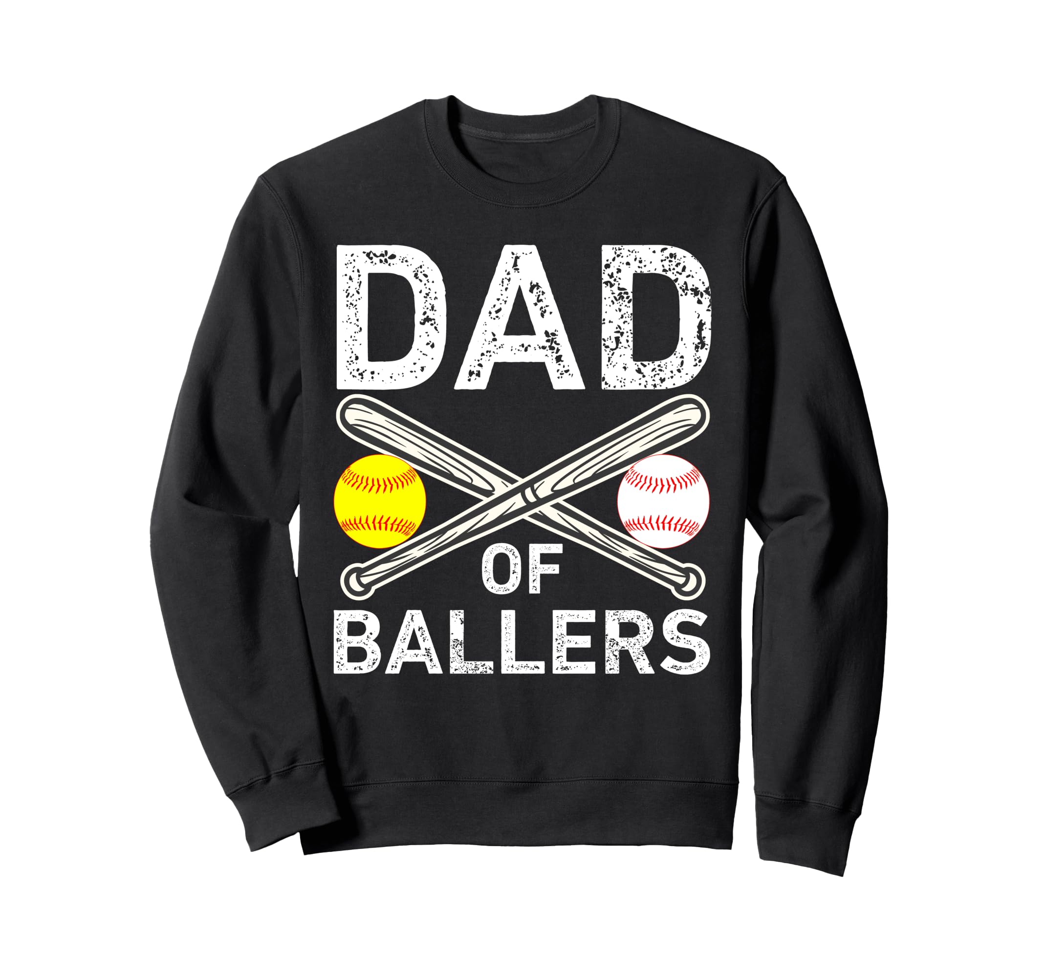 Funny Dad Ballers Baseball Sweatshirt - Minimalist Print for Adults - T-Shirt, Sweatshirt, Hoodie